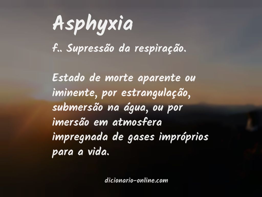 Significado de asphyxia
