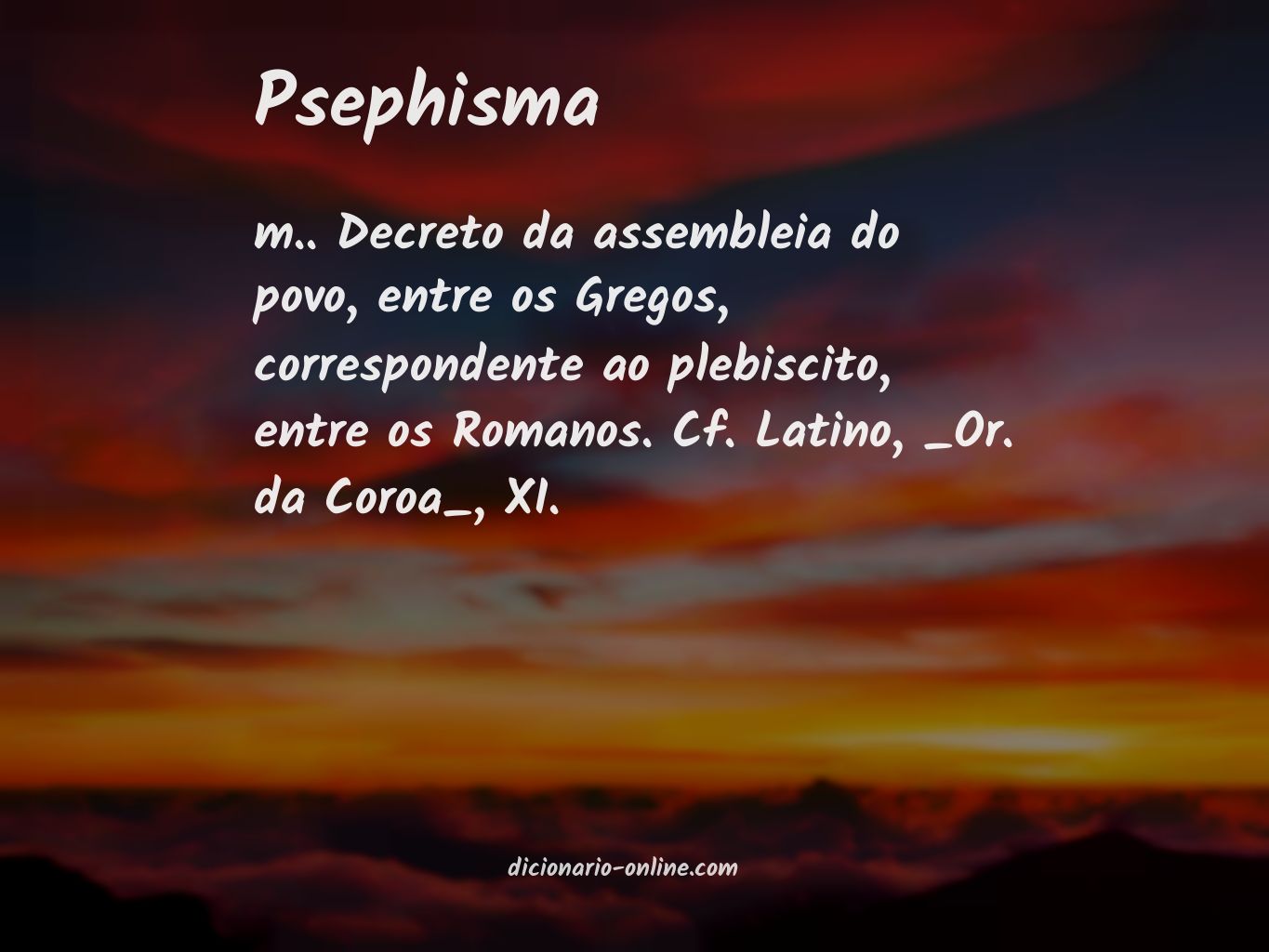 Significado de psephisma