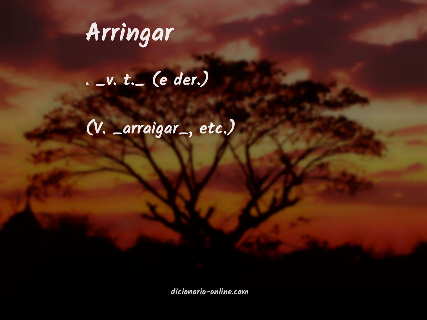 Significado de arringar