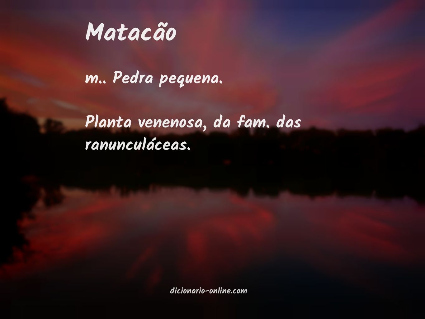 Significado de matacão