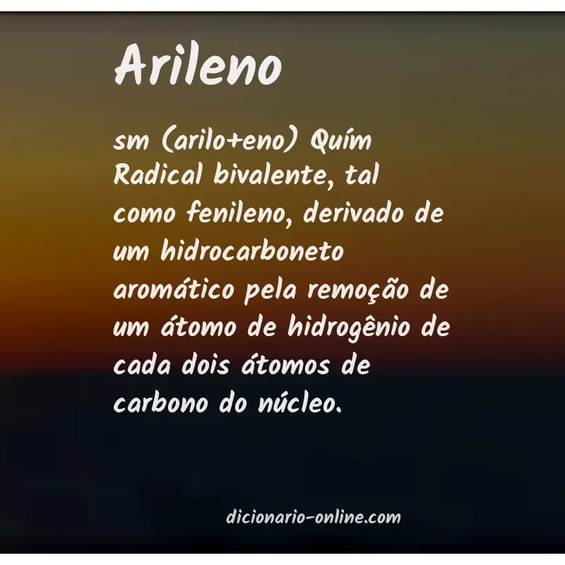 Significado de arileno