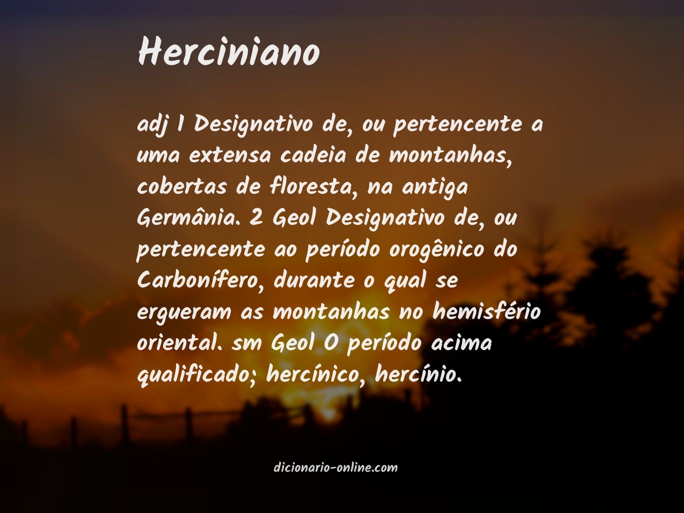 Significado de herciniano