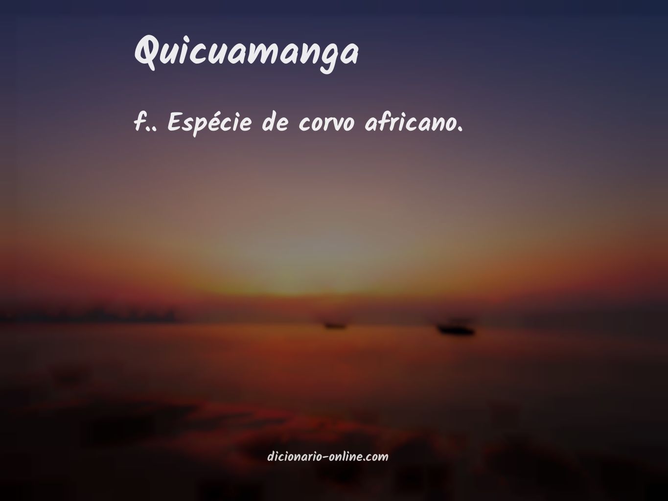 Significado de quicuamanga