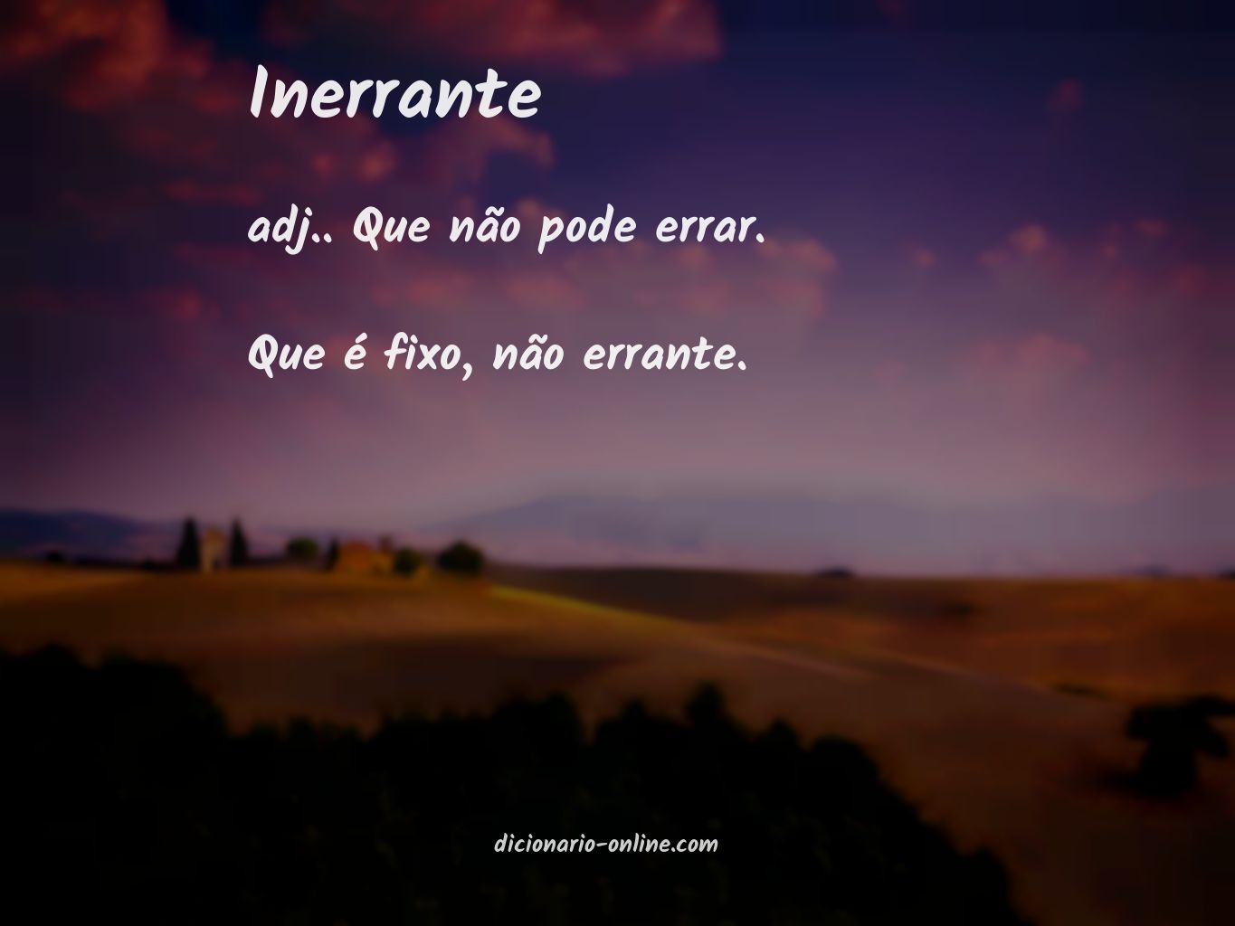 Significado de inerrante