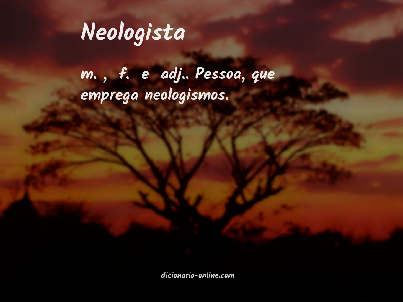 Significado de neologista