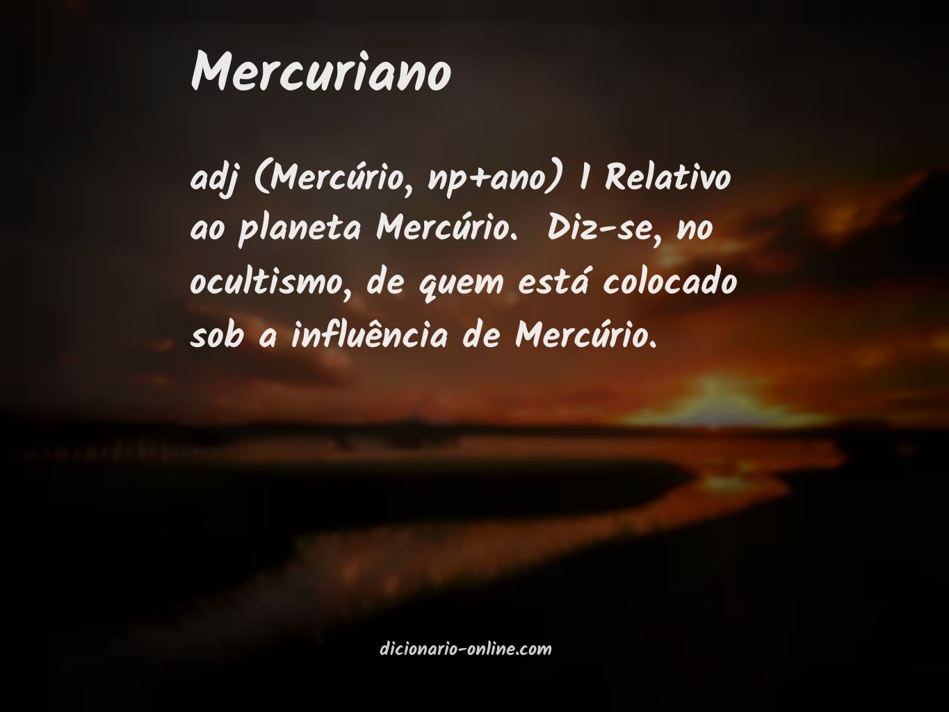 Significado de mercuriano