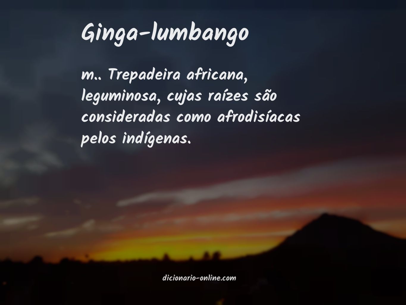 Significado de ginga-lumbango