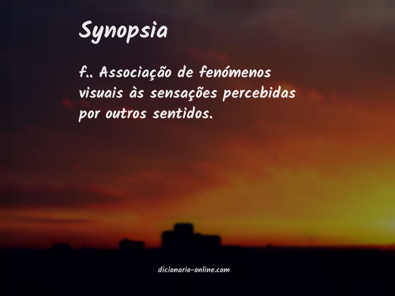 Significado de synopsia