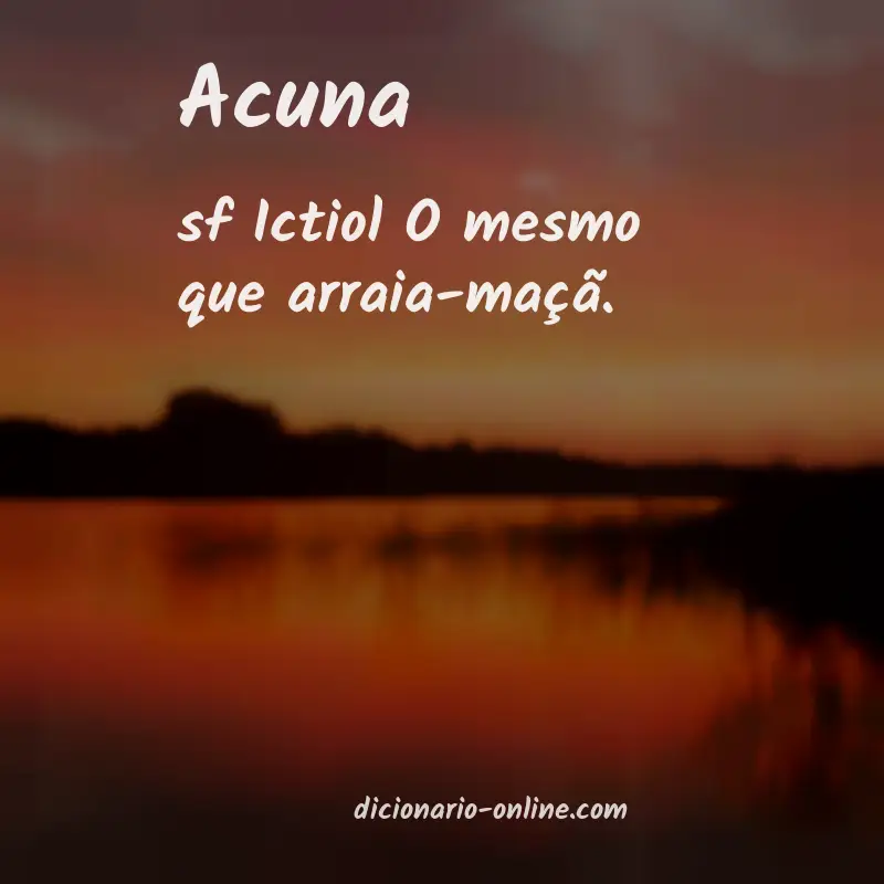 Significado de acuna