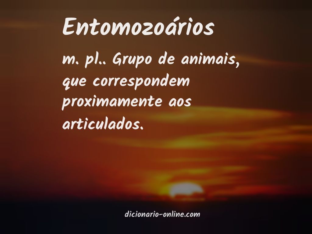 Significado de entomozoários