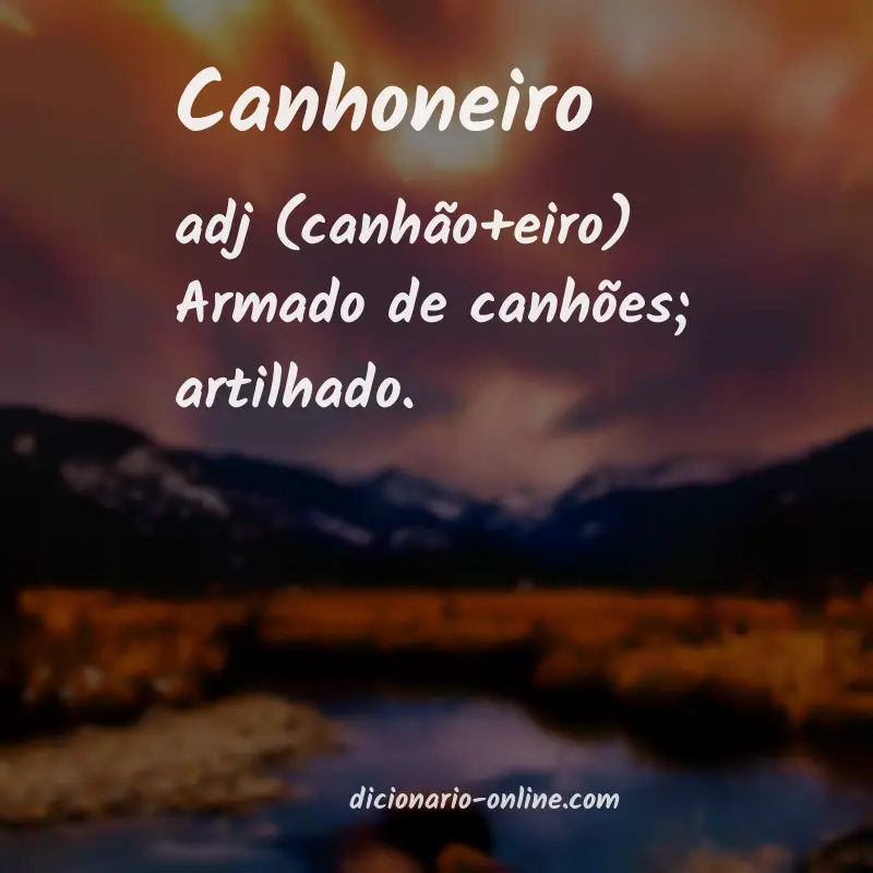 Significado de canhoneiro