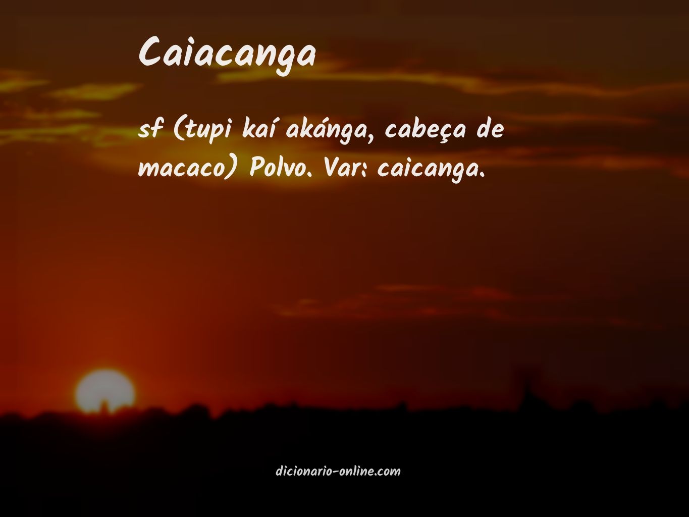 Significado de caiacanga