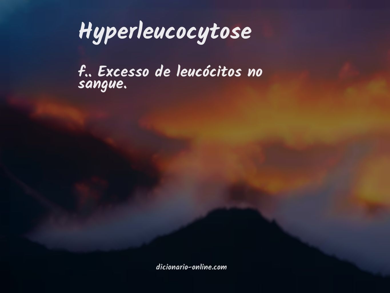Significado de hyperleucocytose