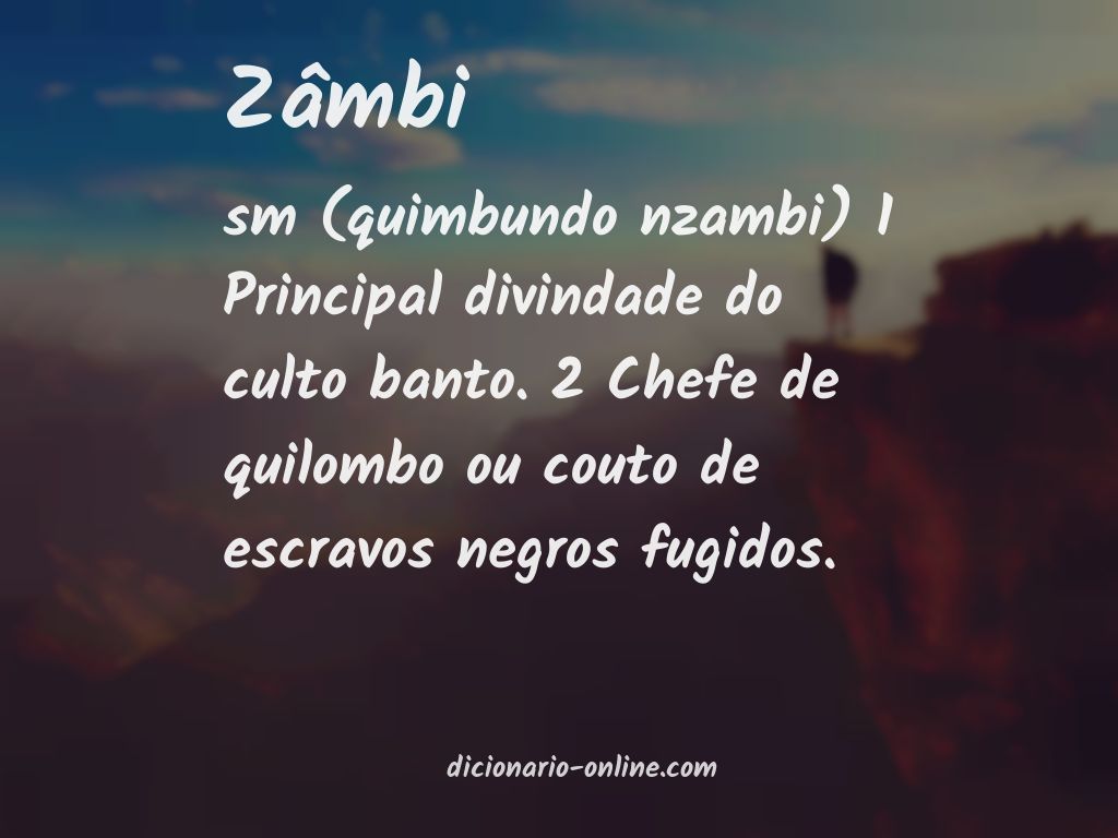 Significado de zâmbi