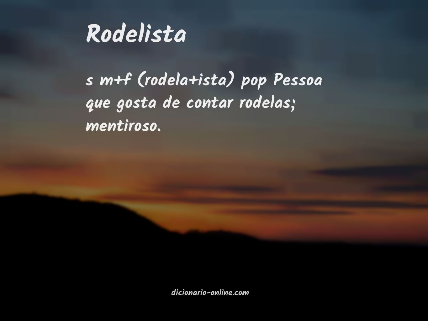 Significado de rodelista