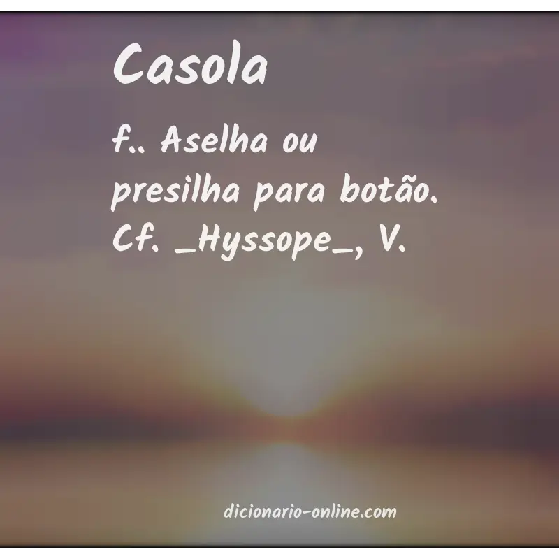 Significado de casola