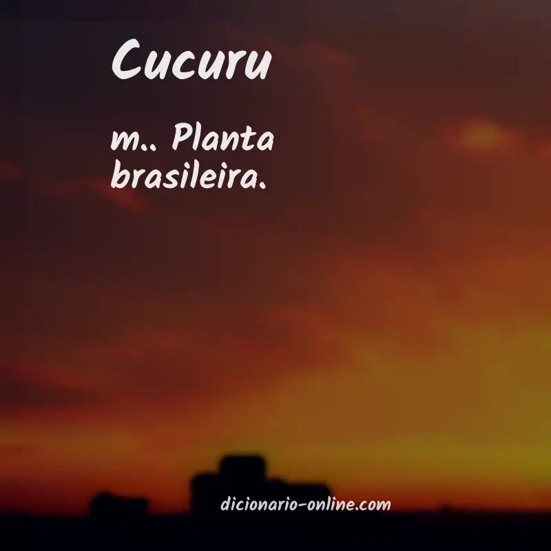 Significado de cucuru