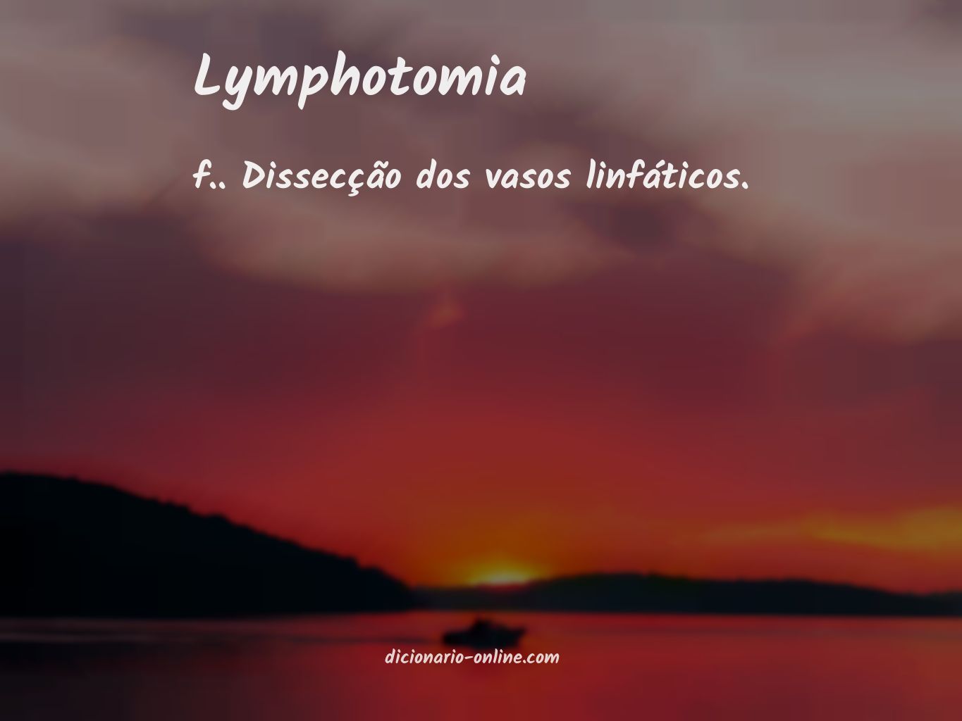 Significado de lymphotomia