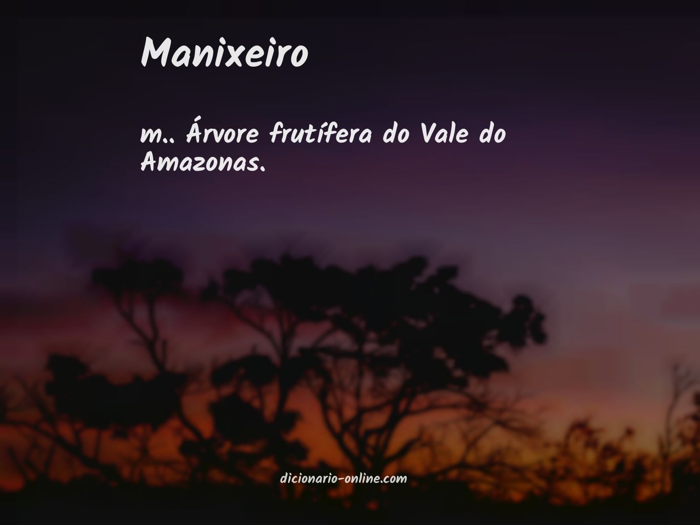 Significado de manixeiro