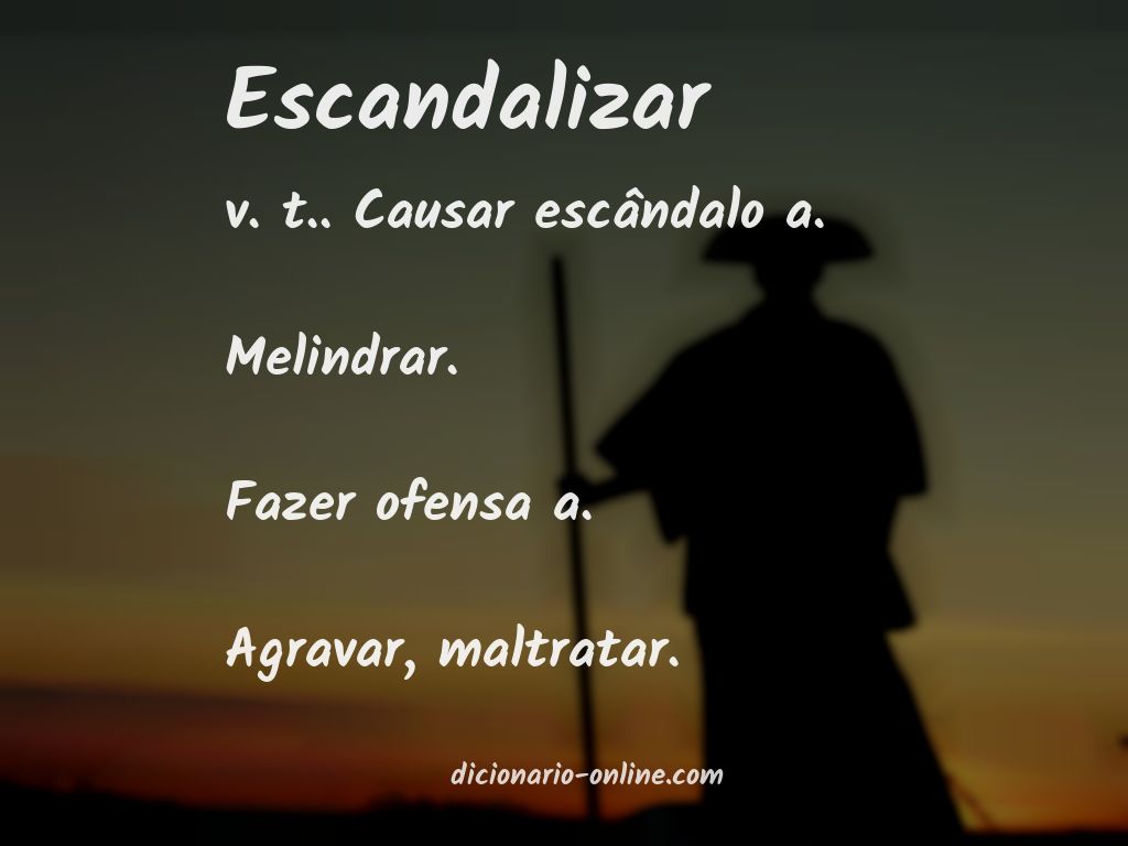 Significado de escandalizar