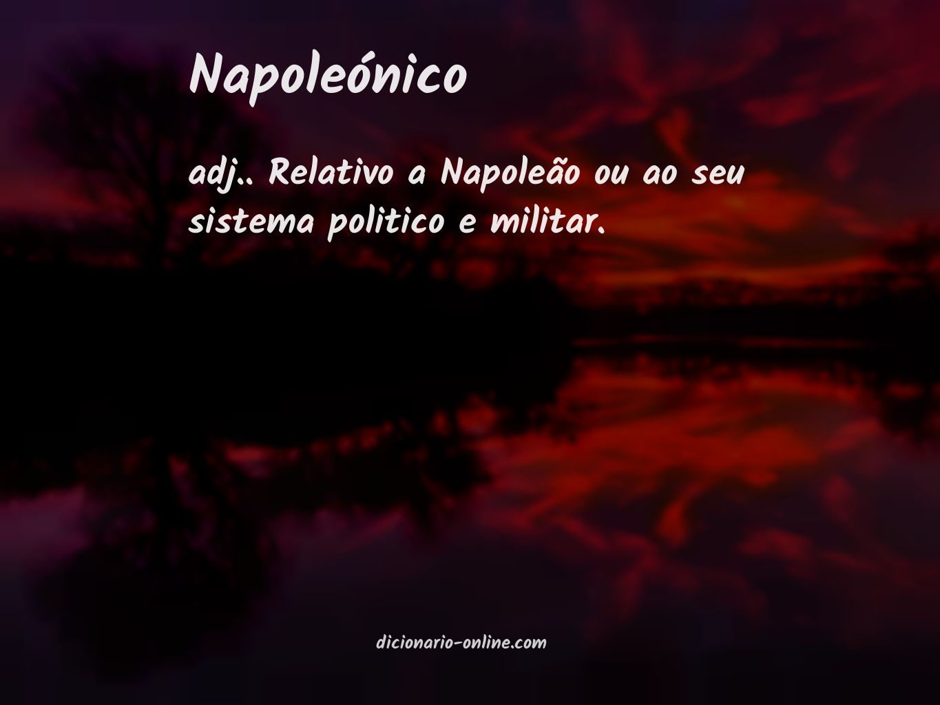 Significado de napoleónico