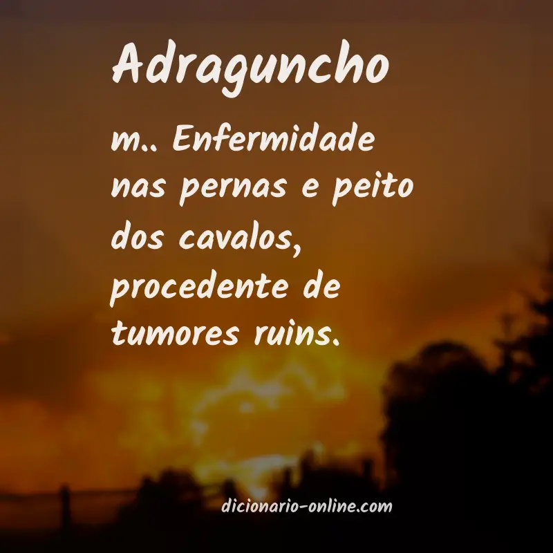 Significado de adraguncho