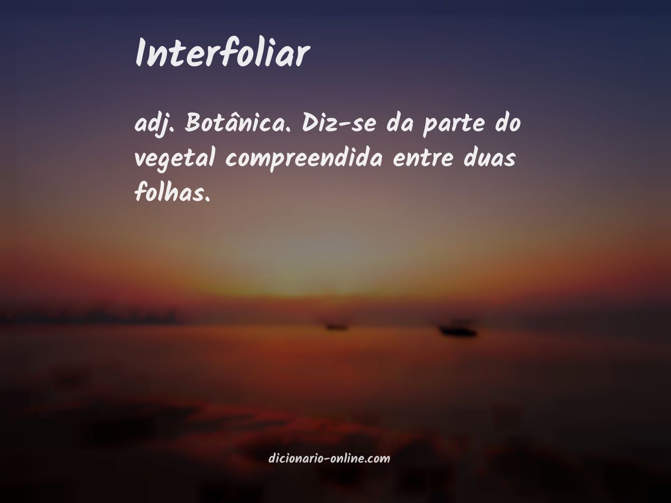 Significado de interfoliar