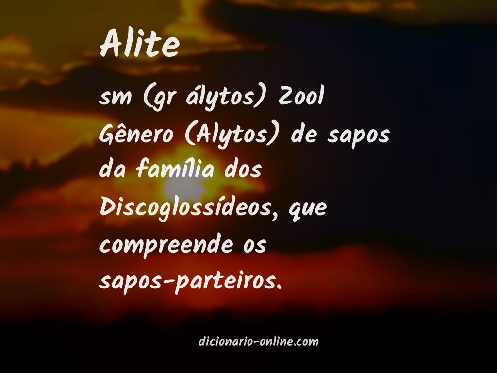 Significado de alite