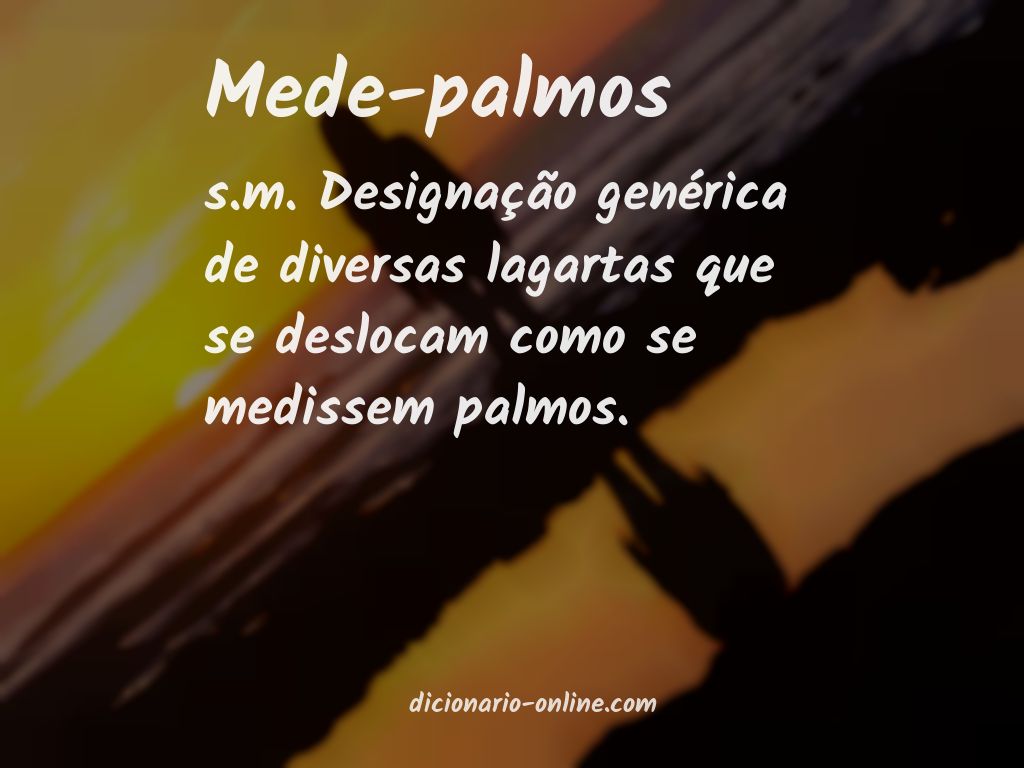 Significado de mede-palmos