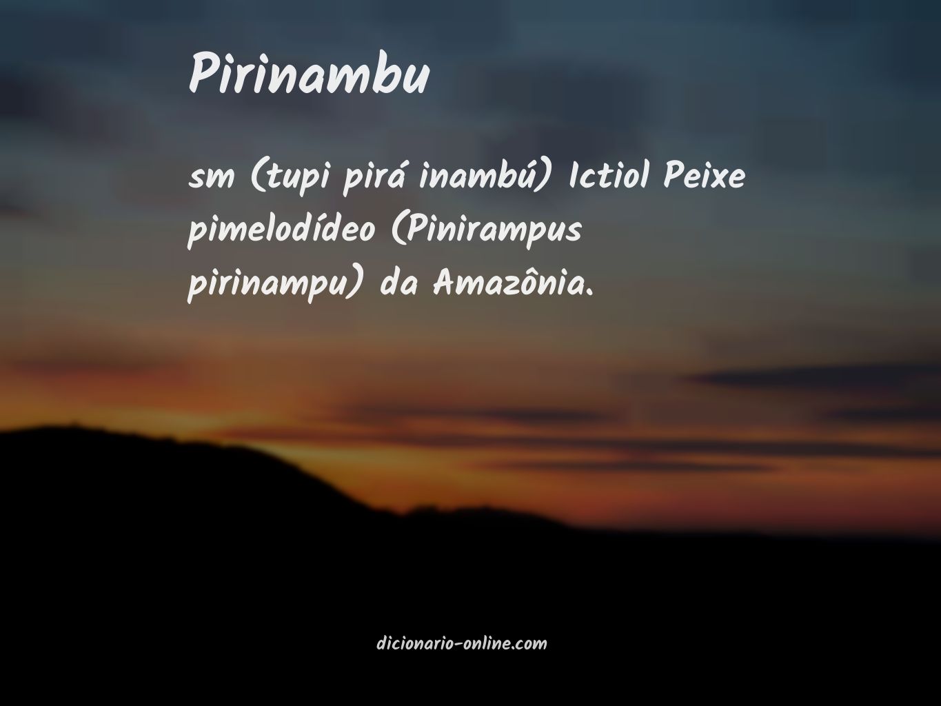 Significado de pirinambu
