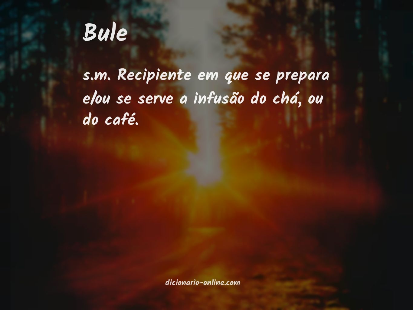 Significado de bule