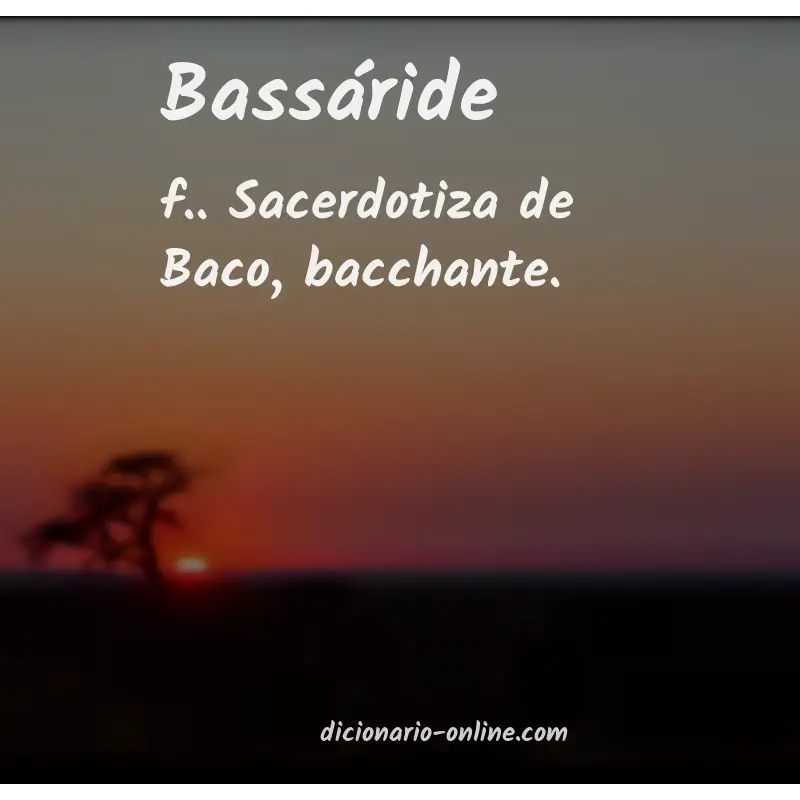 Significado de bassáride