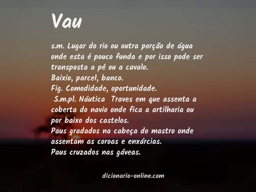 Significado de vau