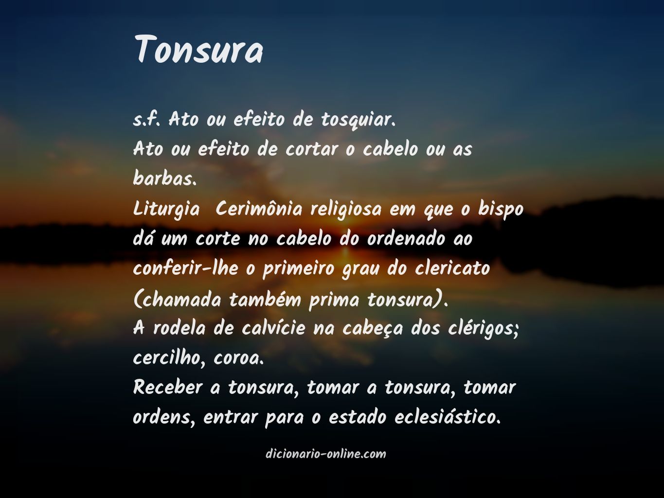 Significado de tonsura