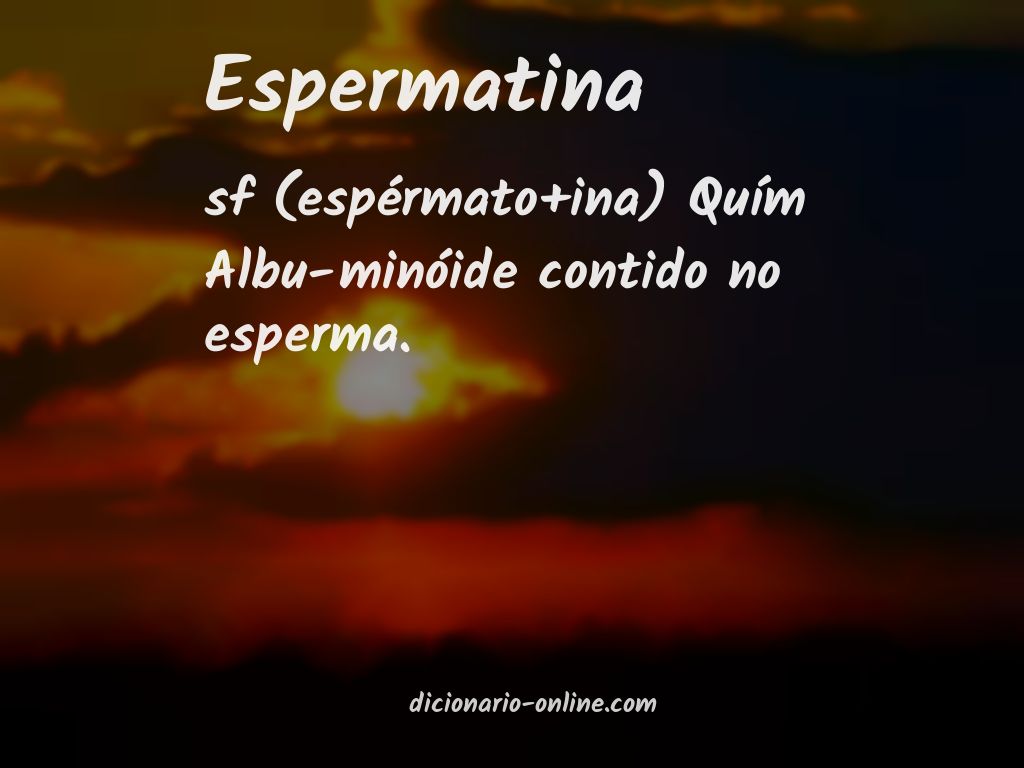 Significado de espermatina