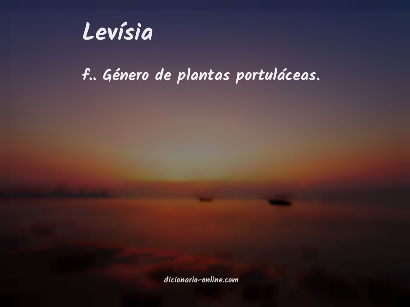 Significado de levísia