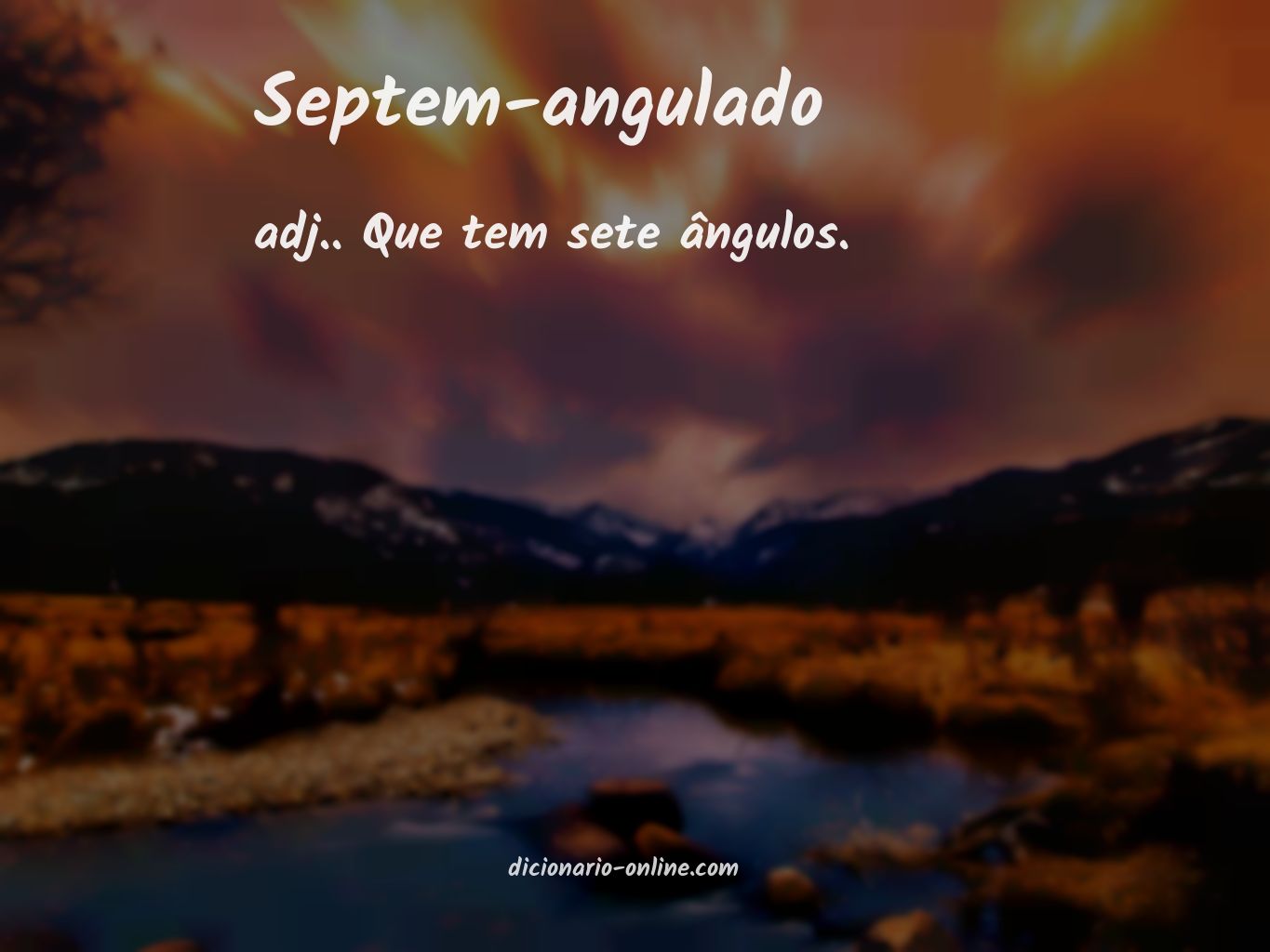 Significado de septem-angulado