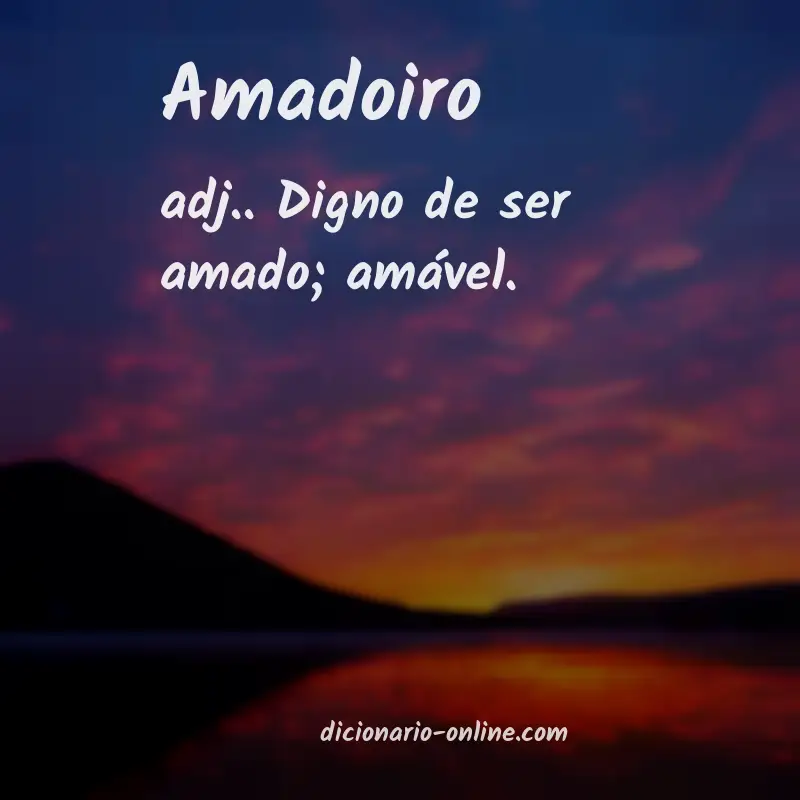 Significado de amadoiro