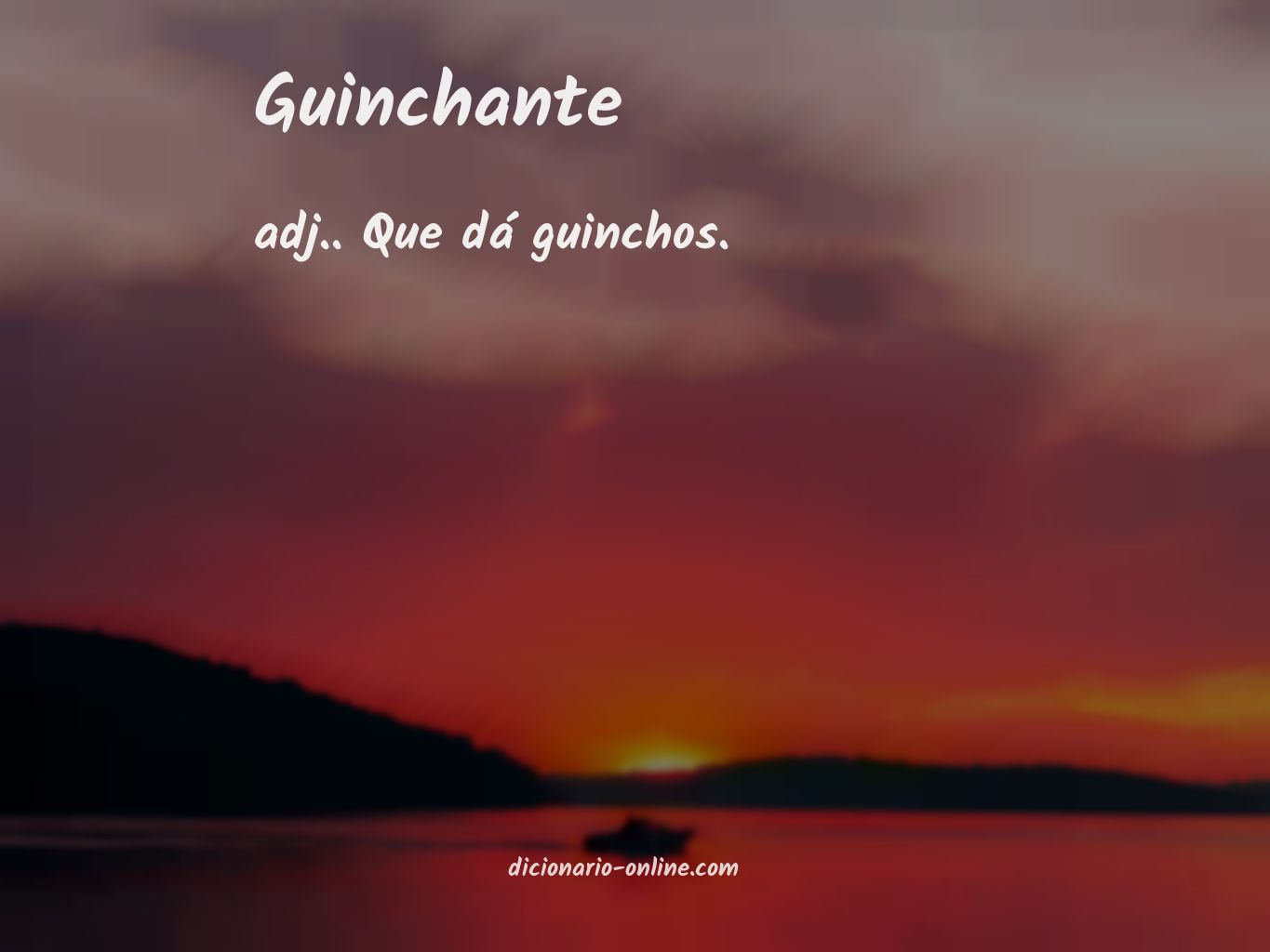 Significado de guinchante