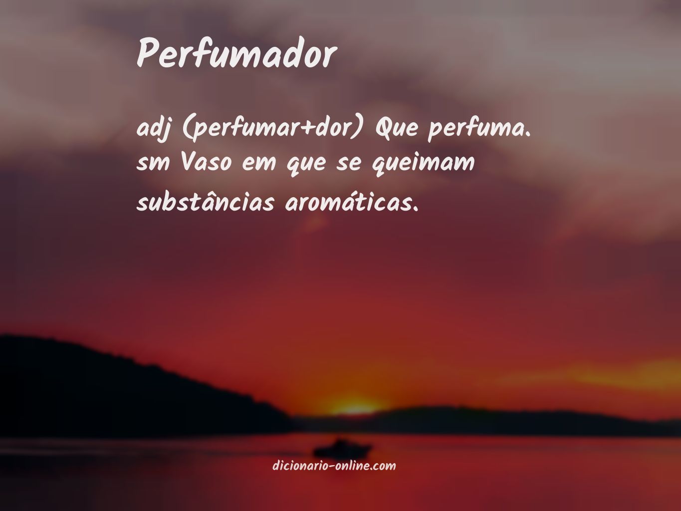 Significado de perfumador