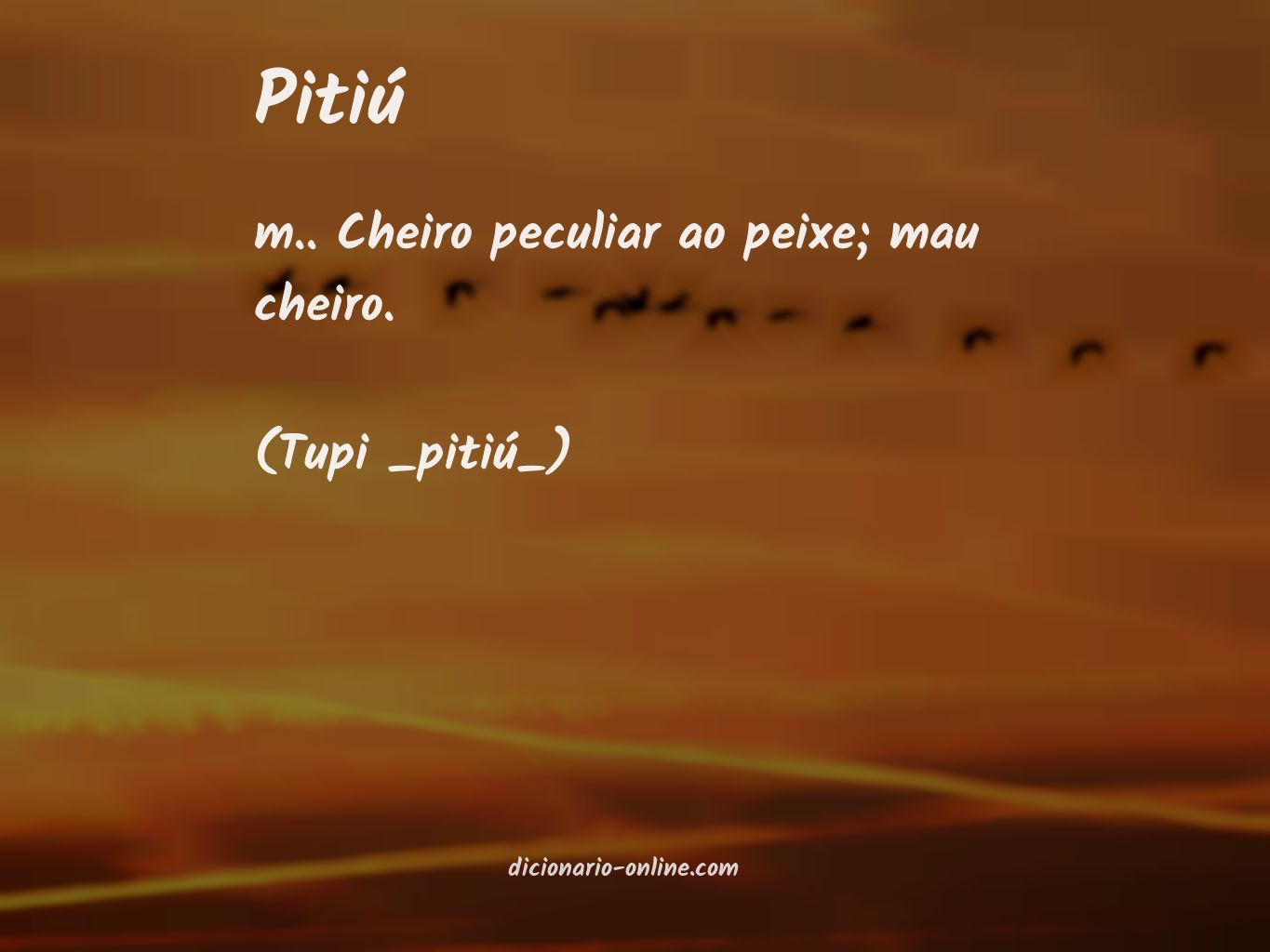 Significado de pitiú