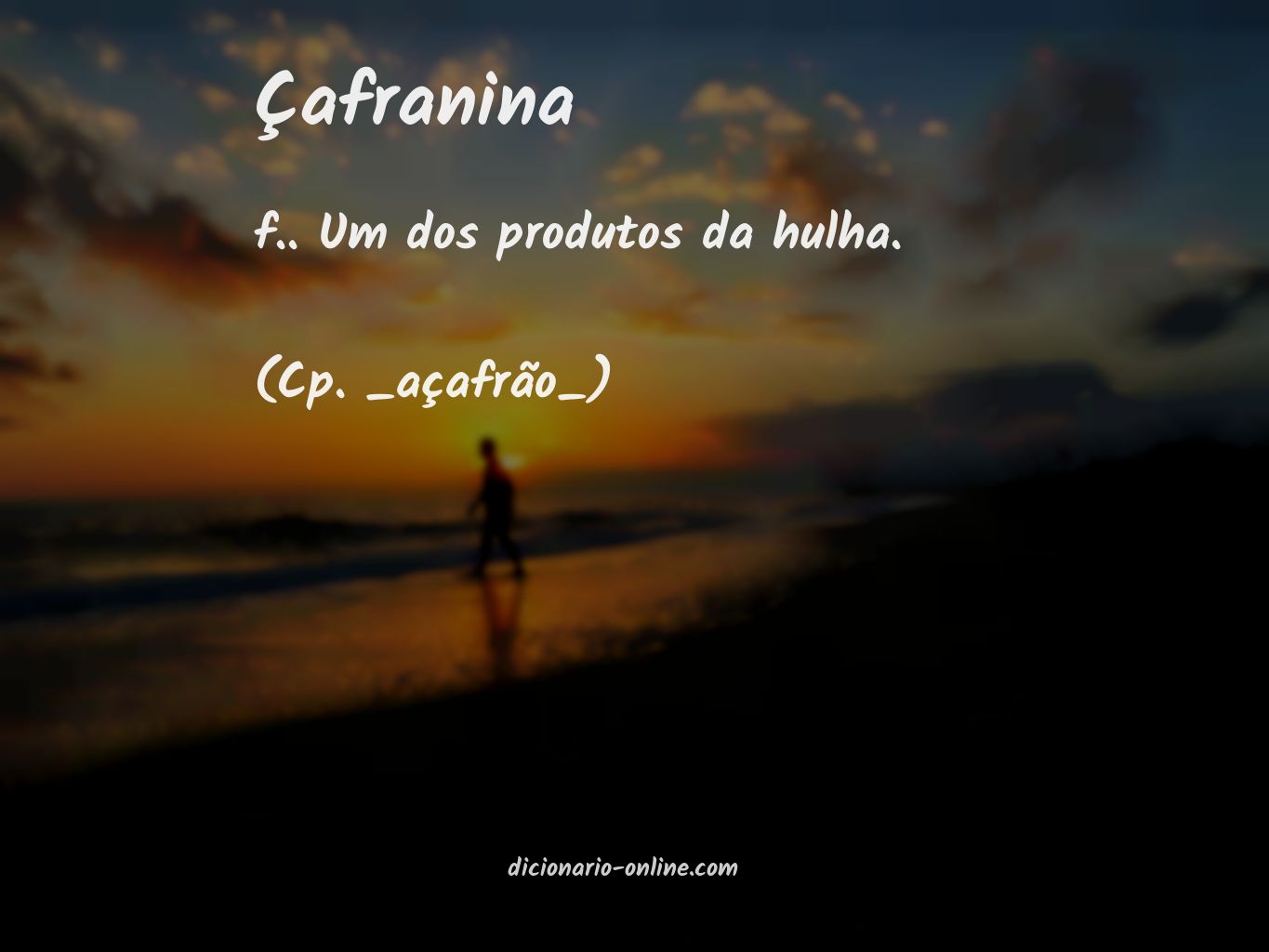 Significado de çafranina