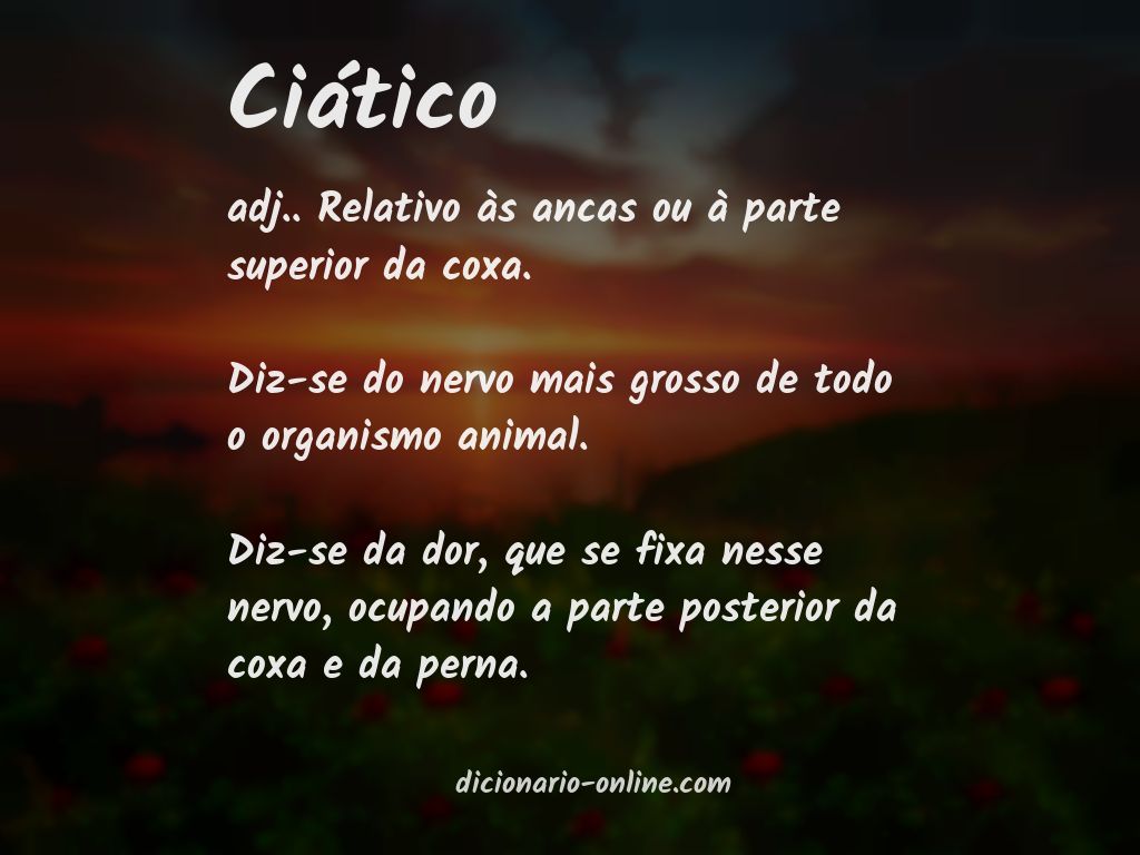 Significado de ciático