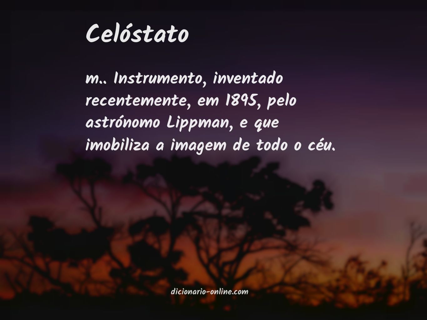 Significado de celóstato