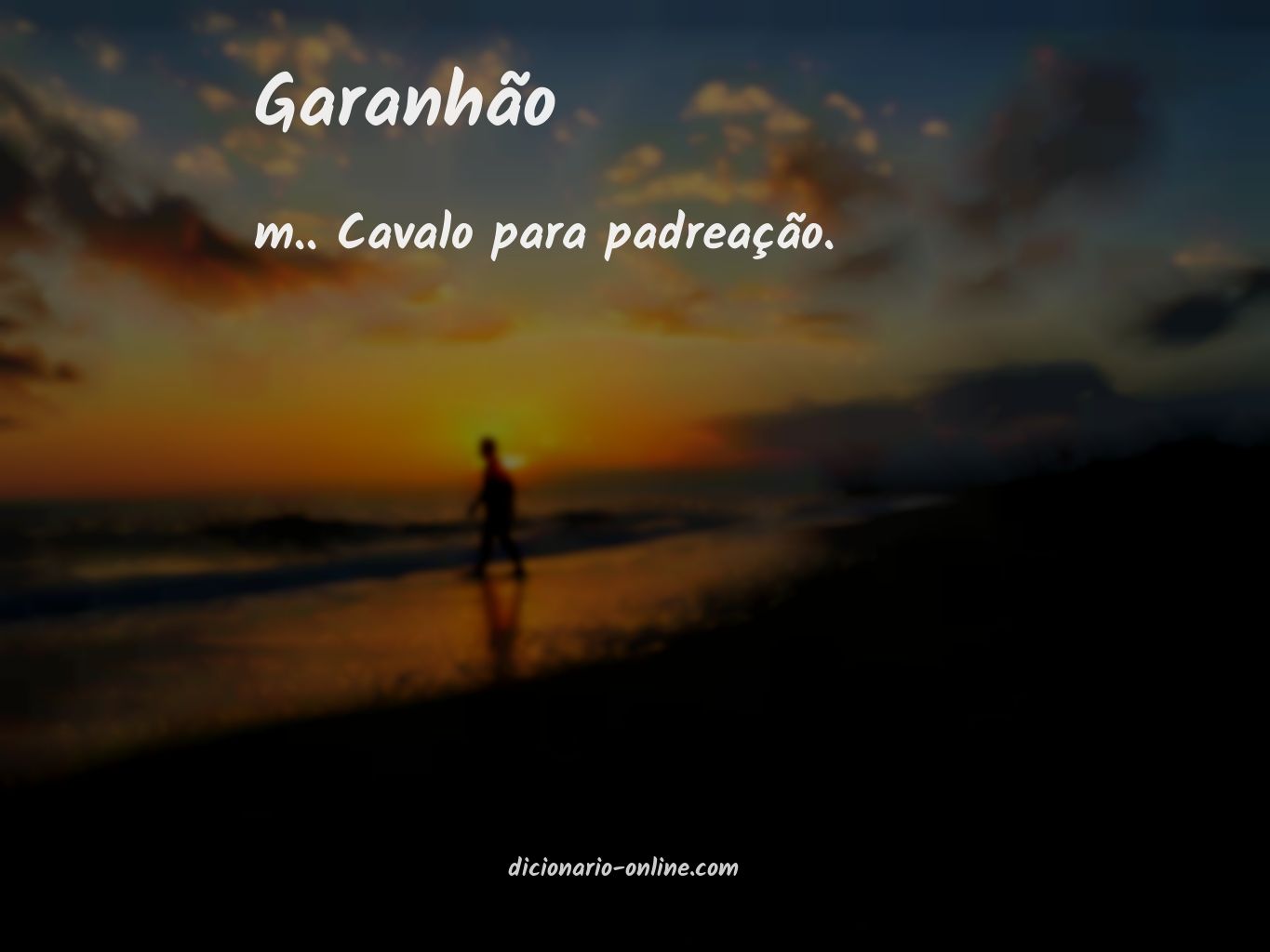 Significado de garanhão