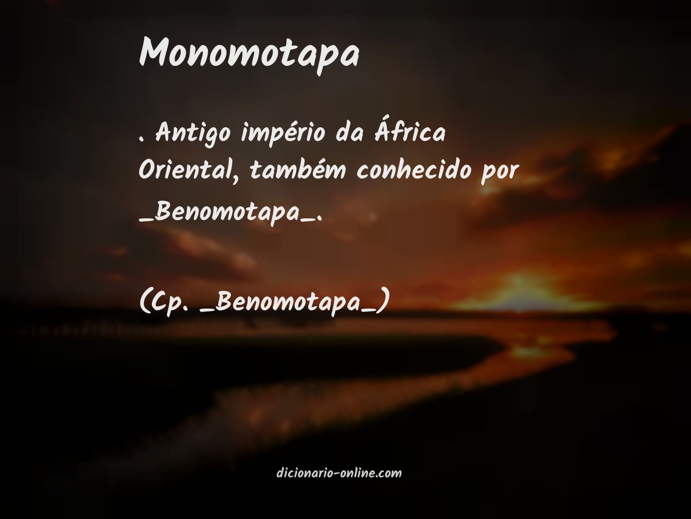 Significado de monomotapa