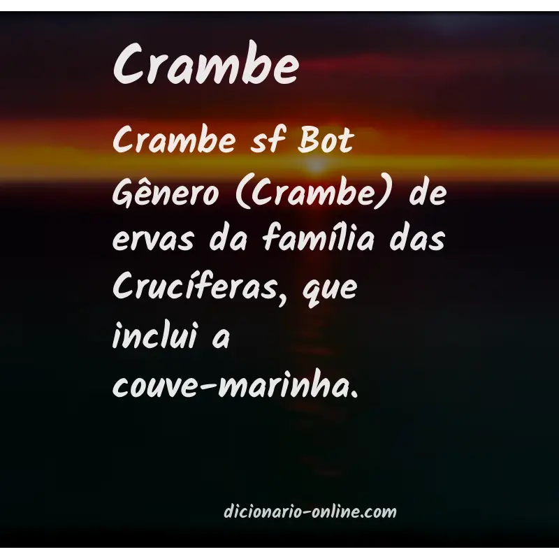 Significado de crambe