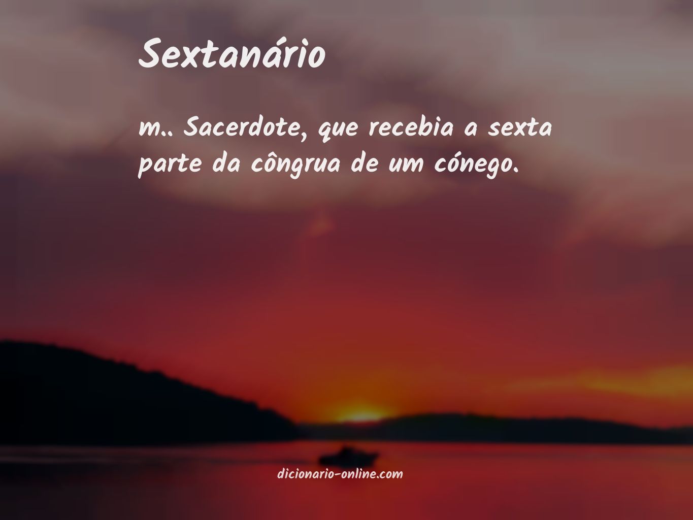 Significado de sextanário