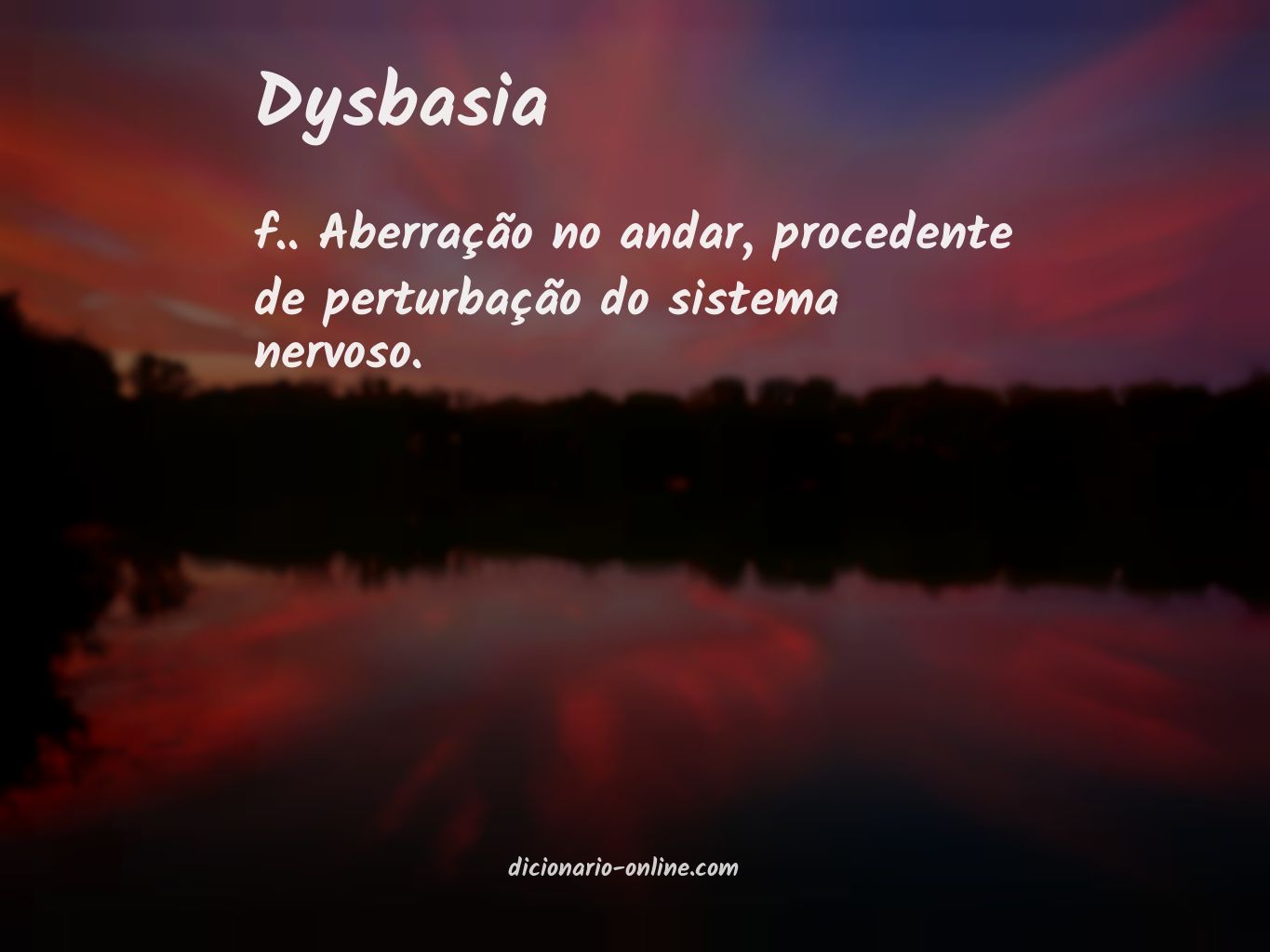 Significado de dysbasia