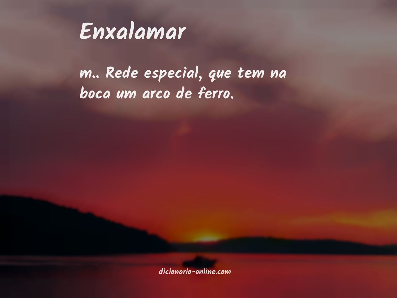 Significado de enxalamar